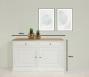 Buffet 2 portes 2 tiroirs Isaac, ralis en Chne massif de style Directoire Finition Bi-color 