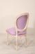 Chaise Simon ralise en Chne Massif de style Louis XVI Finition Chne Bross Blanchi