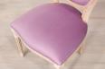 Chaise Simon ralise en Chne Massif de style Louis XVI Finition Chne Bross Blanchi