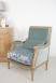 Fauteuil de style Louis XVI ralis en Chne massif  Tissu FSM  SEULEMENT1 DISPONIBLE