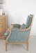 Fauteuil de style Louis XVI ralis en Chne massif  Tissu FSM  SEULEMENT1 DISPONIBLE