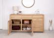 Buffet 3 portes Jean-Lin  ralis en Chne de Ligne contemporaine Finition chne Bross