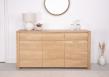 Buffet 3 portes Jean-Lin  ralis en Chne de Ligne contemporaine Finition chne Bross