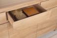 Buffet 3 portes Jean-Lin  ralis en Chne de Ligne contemporaine Finition chne Bross