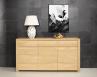 Buffet 3 portes Jean-Lin  ralis en Chne de Ligne contemporaine Finition chne Bross 